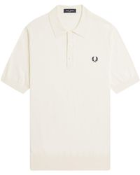 Fred Perry - Knitted Cotton Shirt - Lyst