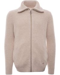 Armor Lux Ribbed Cardigan - Natural