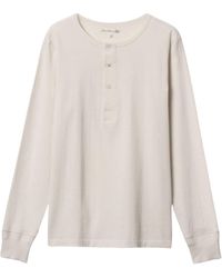 Merz B. Schwanen - 2M06 Vintage Machine Refined Classic Fit Long Sleeve Henley - Lyst