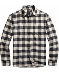 RRL - Buffalo Check Twill Workshirt - Lyst