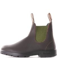 Blundstone 519 Coloured Elastic Sided Boot - Brown/olive