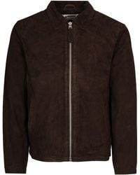 Schott Nyc - Suede Zip Jacket - Lyst