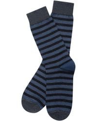 Stuarts London - Brian Oak Striped Socks - Lyst