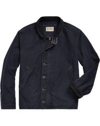 RRL - Corduroy-Collar Cotton Deck Jacket - Lyst