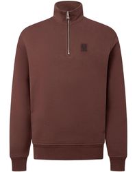 Belstaff - Quarter Zip Sweatshirt - Lyst