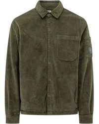 C.P. Company - C.P Company Lens-Detail Corduroy Shirt - Lyst
