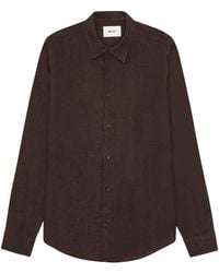 NN07 - Enzo Classic Collar Linen Shirt - Lyst