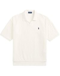 Polo Ralph Lauren - Relaxed Fit Cabled Terry Polo Shirt - Lyst