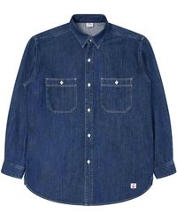 Edwin - Denim Work Shirt - Lyst