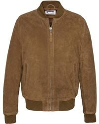 Schott Nyc - Suede Bomber Jacket - Lyst