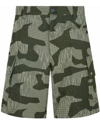 Belstaff - Terrain Camo Print Drome Shorts - Lyst