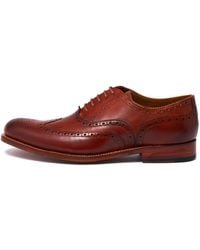 Grenson Dylan Oxford Brogue Shoes - Brown