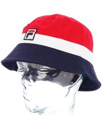 blue fila bucket hat