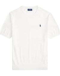 Polo Ralph Lauren - Cotton Crewneck Short Sleeve Jumper - Lyst