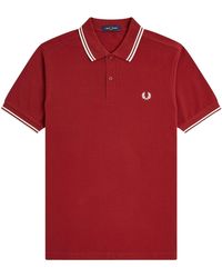 Fred Perry - M3600 Twin Tipped Polo Shirt - Lyst