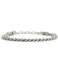 Serge Denimes Silver Rope Bracelet - Metallic