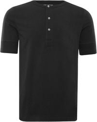 Merz B. Schwanen Henley T-shirt - Black