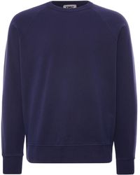 YMC Schrank Cotton Raglan Sweatshirt - Blue