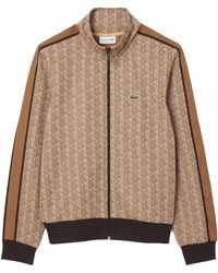 Lacoste - Paris Zip-Up Jacquard Track Jacket - Lyst