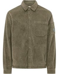 C.P. Company - C.P Company Lens-Detail Corduroy Shirt - Lyst