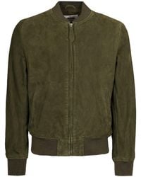 Schott Nyc - Suede Bomber Jacket - Lyst