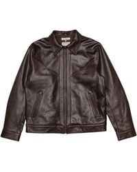 Nudie Jeans - Joppe Western Leather Jacket - Lyst