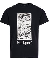 Rockport Archive - Hampshire Block Print Logo Crew Neck T-Shirt - Lyst