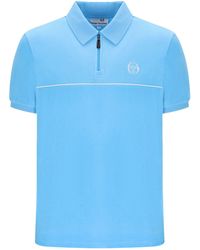 Sergio Tacchini - Cardona Velour Zip Polo Shirt - Lyst