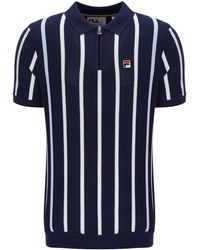 Fila - Giorgio Crochet Patchwork Knitted Polo Shirt - Lyst