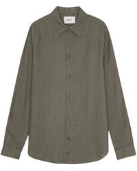 NN07 - Enzo Classic Collar Linen Shirt - Lyst