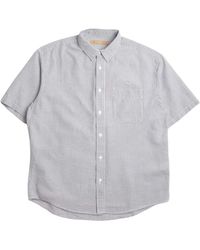 FRIZMWORKS - Og Stripe Seersucker Half Shirt - Lyst