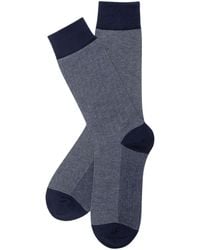 Stuarts London - Brian Oak Birds Eye Patterned Socks - Lyst