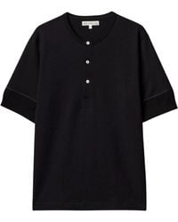 Merz B. Schwanen - 207 Loopwheeled Classic Fit Midweight Short Sleeve Henley - Lyst
