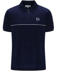 Sergio Tacchini - Cardona Velour Zip Polo Shirt - Lyst