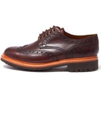Grenson Archie Commando Sole Shoes (leather) - Brown