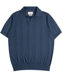 Far Afield - Clifford Open-Knit Polo - Lyst