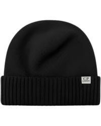 C.P. Company - Knit Cap Extrafine Merino Fleece - Lyst