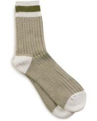Anonymous Ism - Tuck Cuff Stripes Crew Socks - Lyst