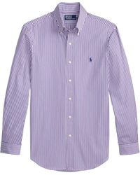 Polo Ralph Lauren - Custom Fit Striped Poplin Shirt - Lyst