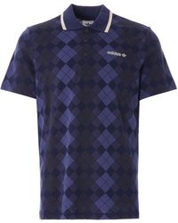 adidas argyle polo shirt