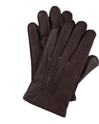 Dents - Cashmere-Lined Deerskin Leather Gloves - Lyst
