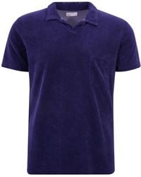 Universal Works Vacation Polo Shirt - Ink Blue