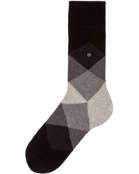 Burlington Clyde Pattern Socks - Grey
