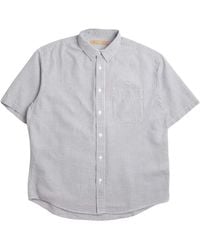 FRIZMWORKS - Og Stripe Seersucker Half Shirt - Lyst