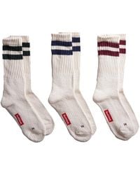 Healthknit - 3 Pack Striped Socks - Lyst