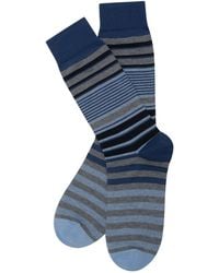 Stuarts London - Brian Oak Multi Stripe Socks - Lyst