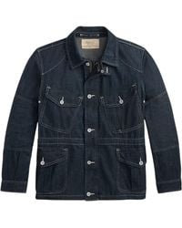 RRL - Denim Field Jacket - Lyst