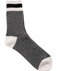 Anonymous Ism - Tuck Cuff Stripes Crew Socks - Lyst
