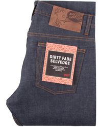 Naked & Famous Naked And Famous Indigo Super Skinny Dirty Fade - Blue
