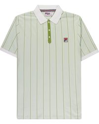 Fila - Brett Double Stripe Polo Shirt - Lyst